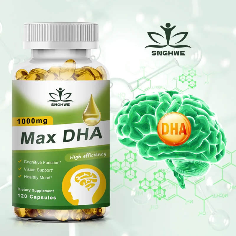 MAX DHA-enhance Memory, Protect Eyesight, Intelligence, Activate Brain Cells Improve Brain Fatigue Dietary Supplement Brain gold