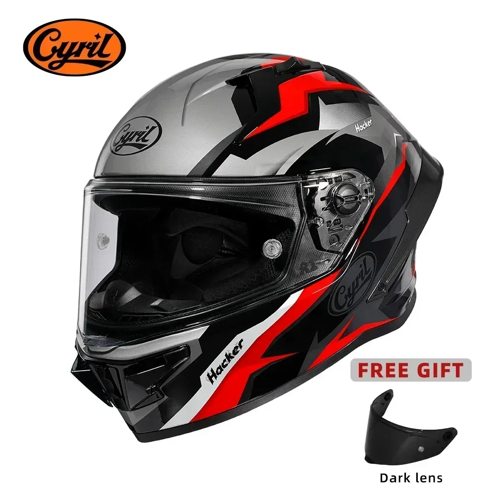 Full Face Motorcycle Helmet DOT Approved Helmet for Men Women Original CYRIL Cascos Para Moto