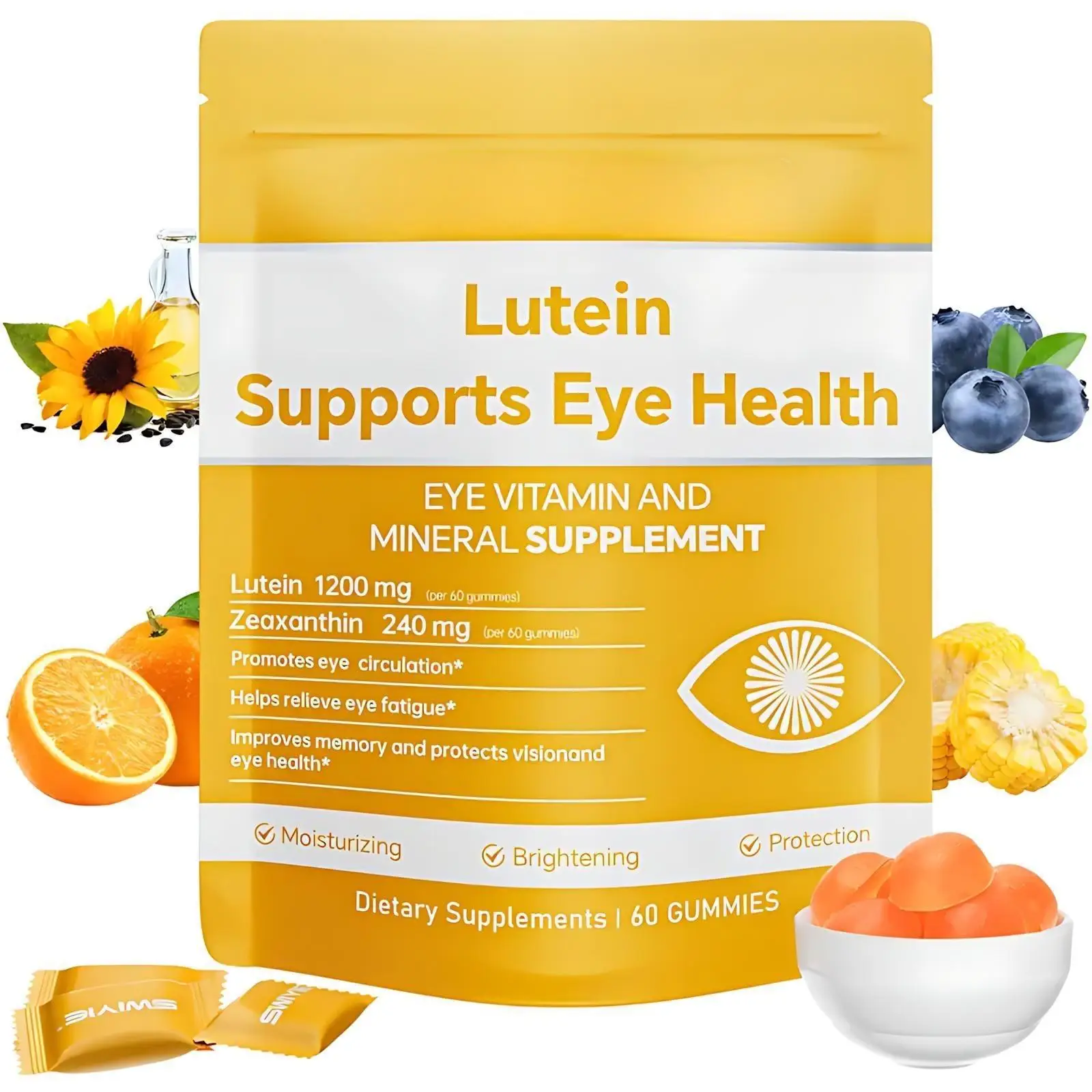 

Lutein gummies protect visual health, relieve visual fatigue, and reduce UV light health food