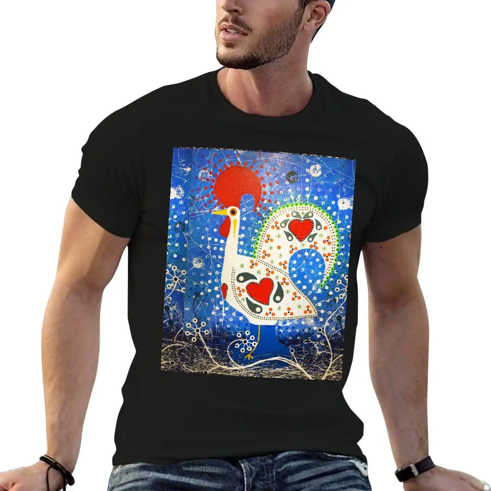 Camiseta Galo de Barcelos 16 para hombre, camiseta 100% de algodón para hombre, camiseta de diseñador para hombre
