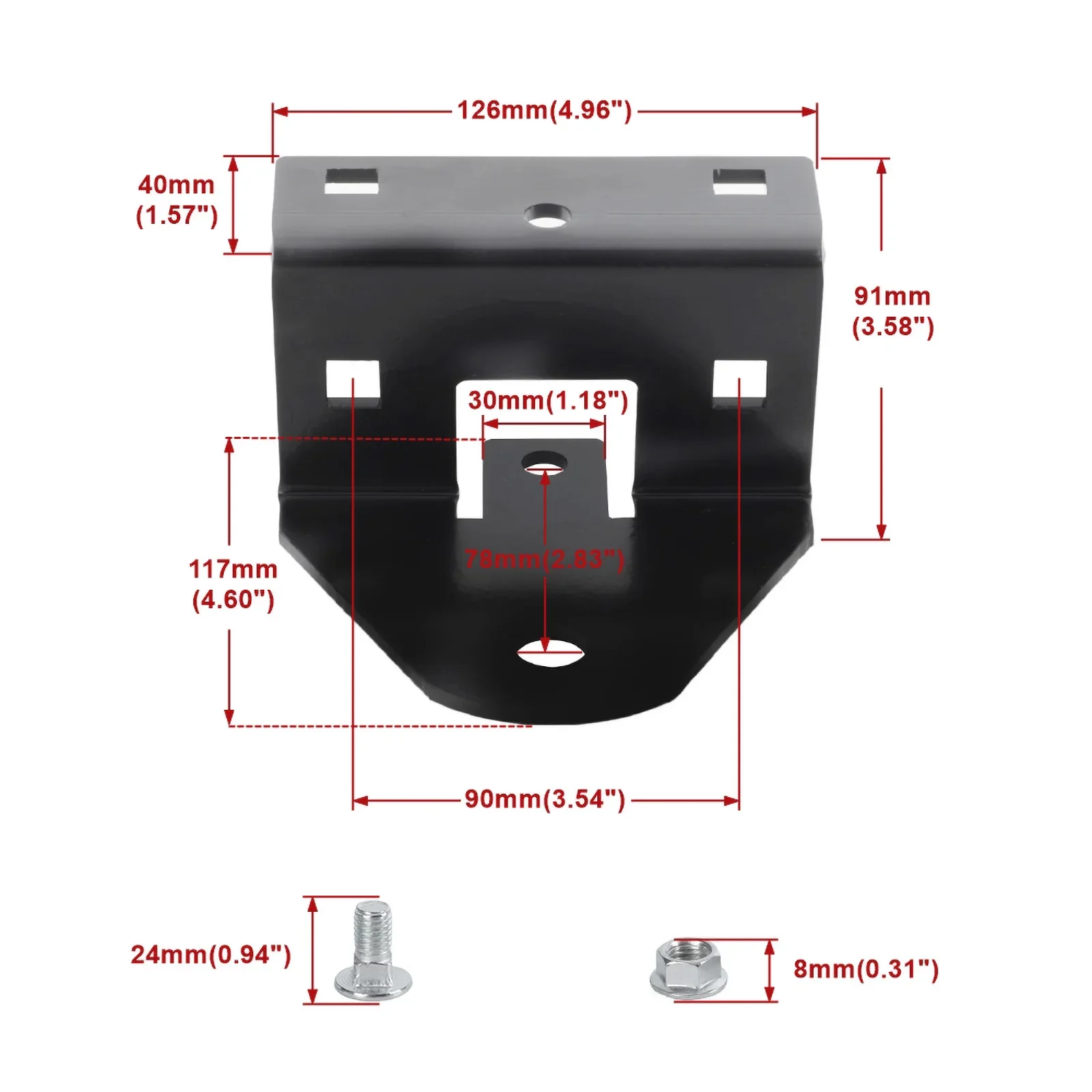 For Ariens Zt-X Zt XL IKON X IKON XL Trailer Tow Hitch OE 71514900 Black Zero Turn Lawn Mower Accessories With Fittings Replaces