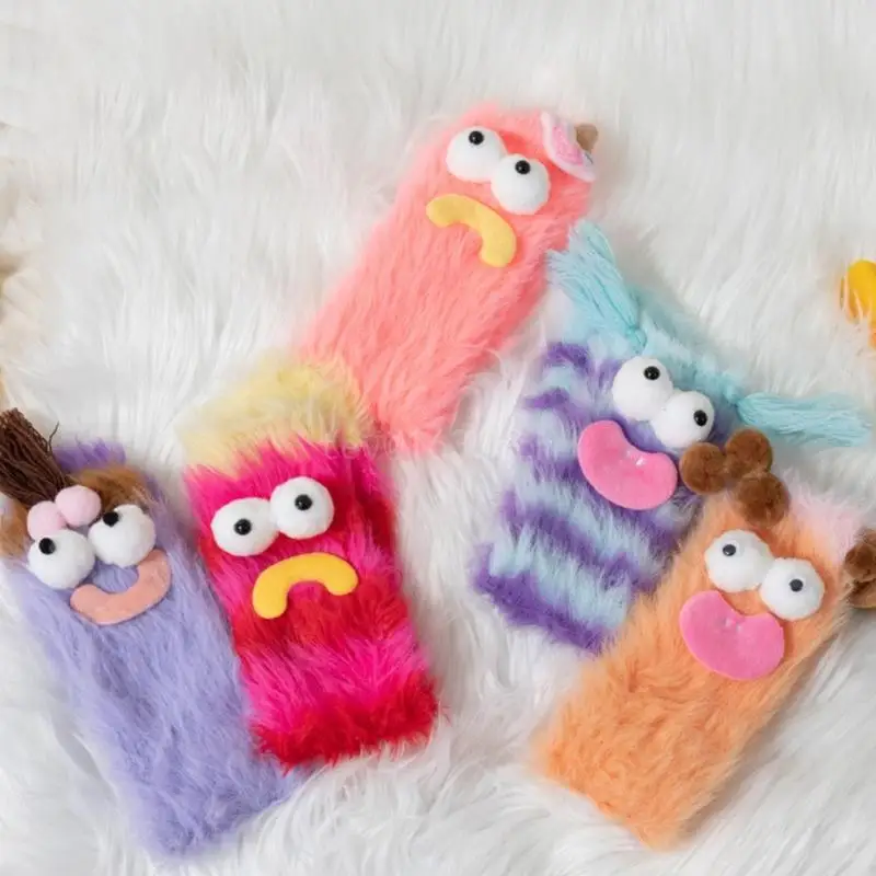 Women's Fuzzy Socks Cartoon Socks Soft Slipper Socks Cozy Warm Home Sleeping Winter Socks Warm Bootie Socks Gifts