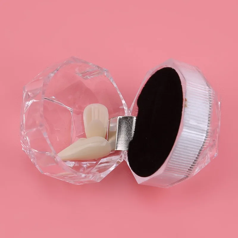 1 par de decoração de halloween para dentes de vampiro, adereço para dentaduras, zumbi, diabo, dente falso, cosplay, acessório de fantasia, festa