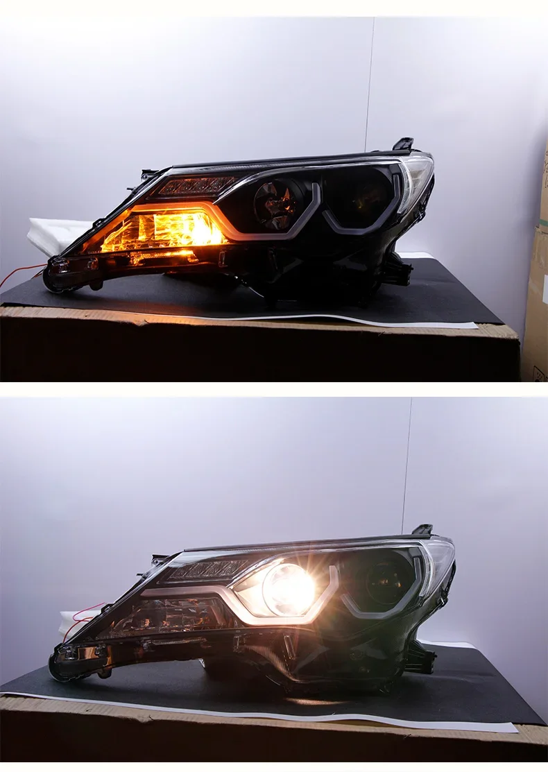 

2 pcs Headlight assembly for Toyota rav4 13-15 Angel eyes xenon headlamps car accessories