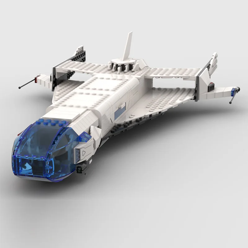 クラシック車両宇宙船モデル MOC 組み立てブロック 戦争装備 モジュール式テクノロジー ギフト ホリデー組み立て 子供のおもちゃセット