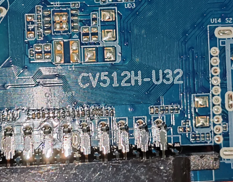 CV512H-U32 Three in one TV motherboard, physical photo, tested for 76--82v  300ma