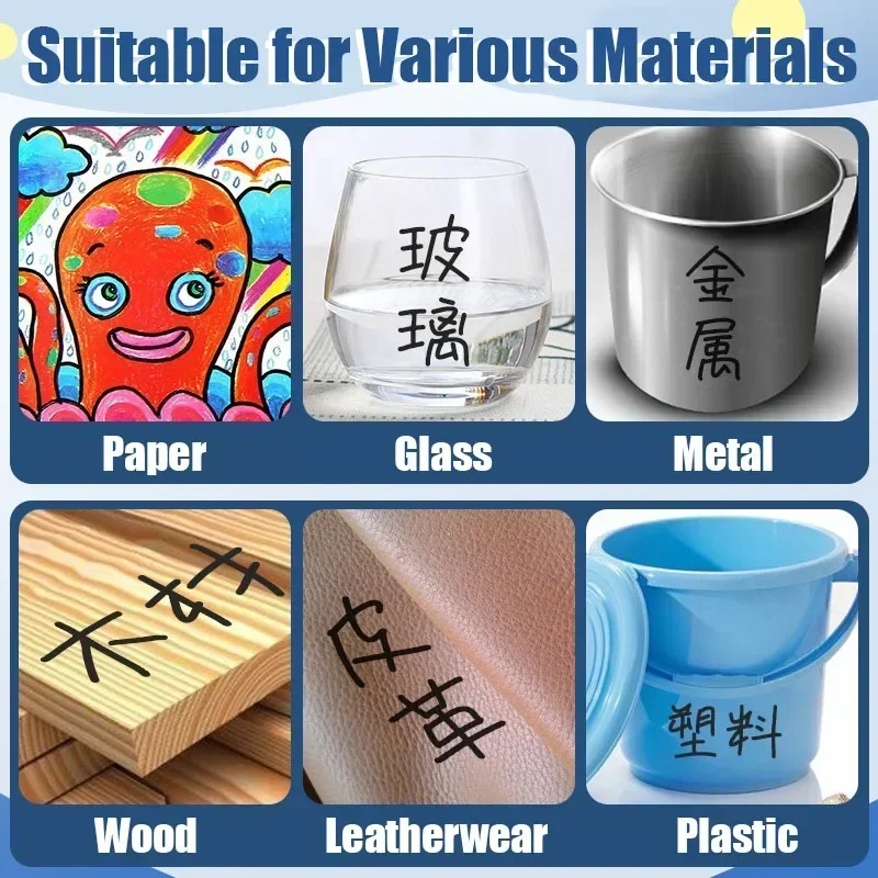 10 قطعة طرف مزدوج أقلام تحديد دائمة مقاوم للماء الزيتية غرامة تلميح الأسود اللوحة ماركر الكتابة على الجدران بمناسبة أقلام اللوازم المدرسية