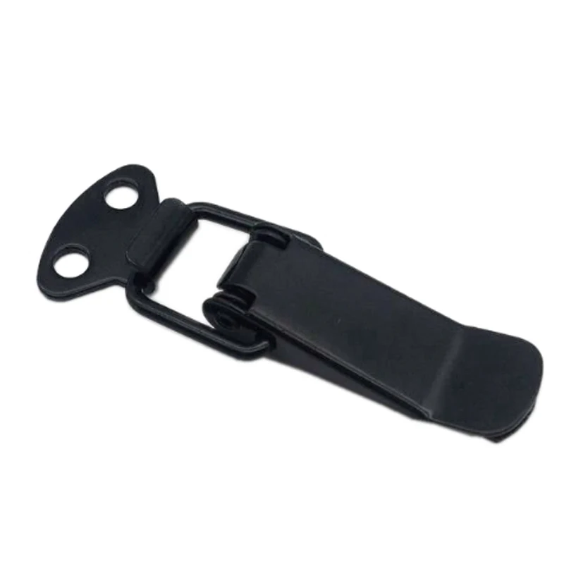 ブラックメタルバックル、荷物用バックル、ツールボックスロックバックル、スナップロック、スプリング式ダックビルクリップ、小型ロックバックル