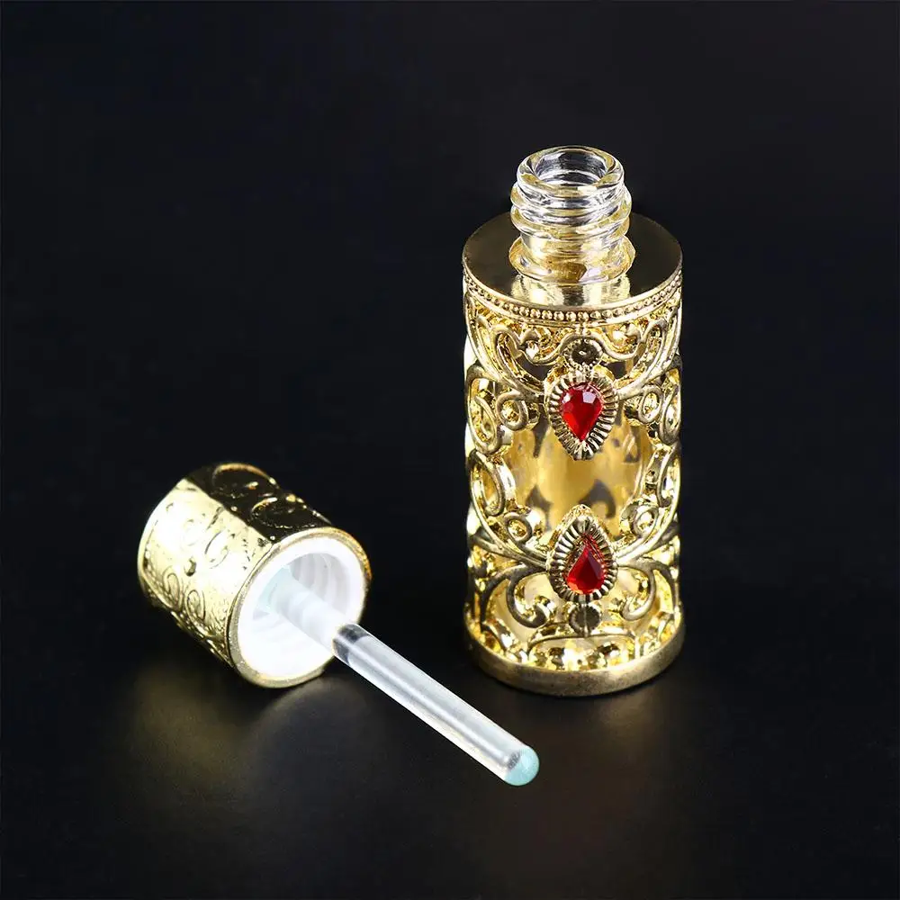 

Antiqued Metal Middle East Style Arabian Style Essential Oil Bottles Refillable Bottles Cosmetic Container Bottles