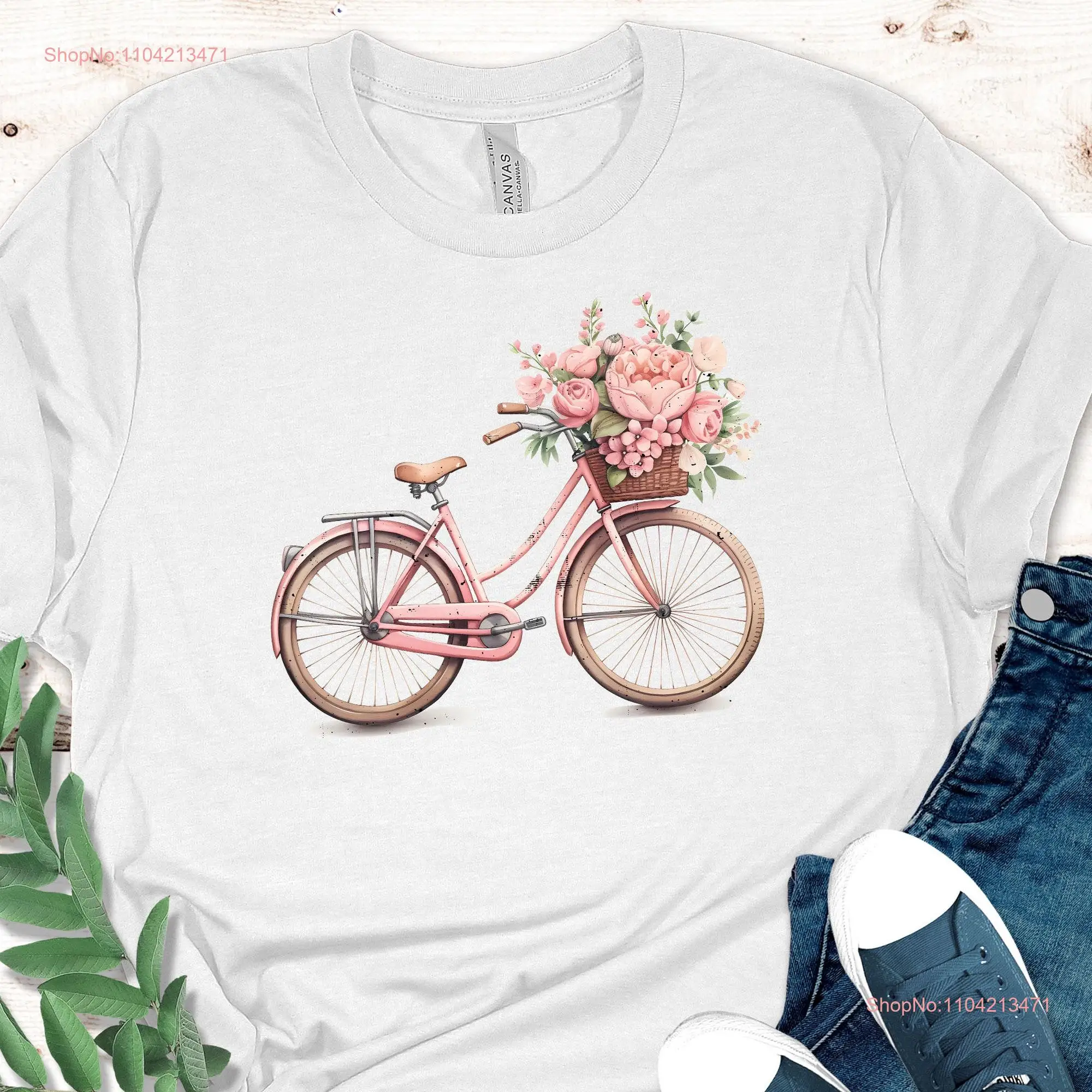 Vintage Pink Bicycle T Shirt Bike Rider Good Times for Biker CyclisT Lover Cycologist long or short sleeves