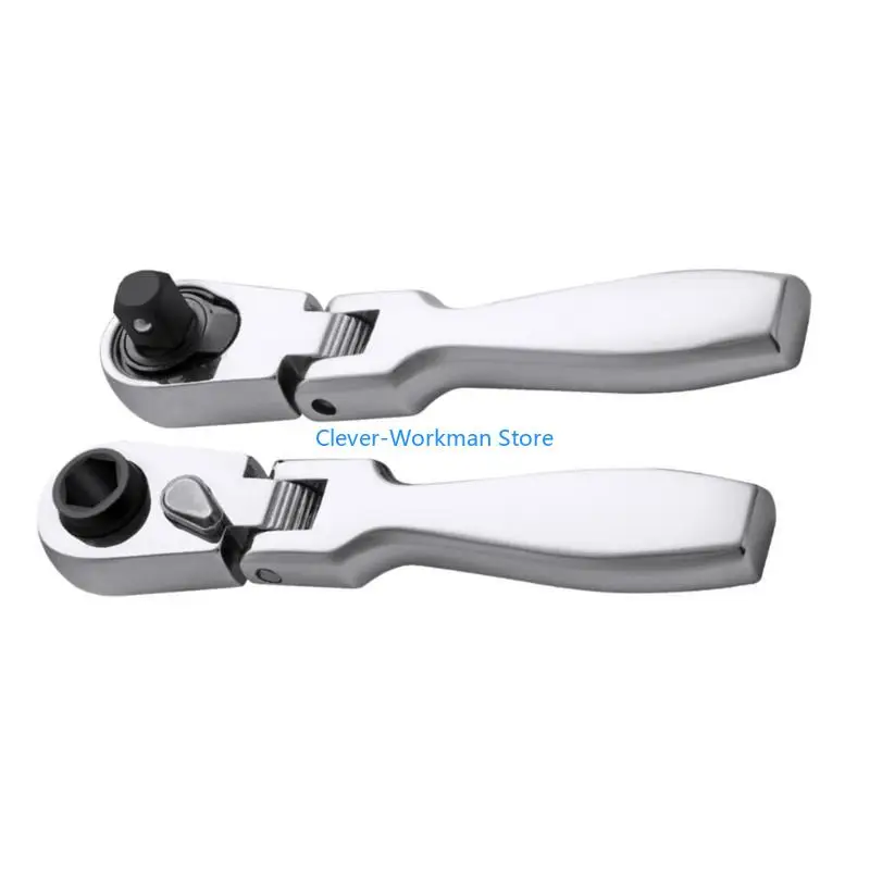 

24TD Extendable Flexible Head Ratchet Wrench 1/4'' Drives Chrome Vanadium Steel