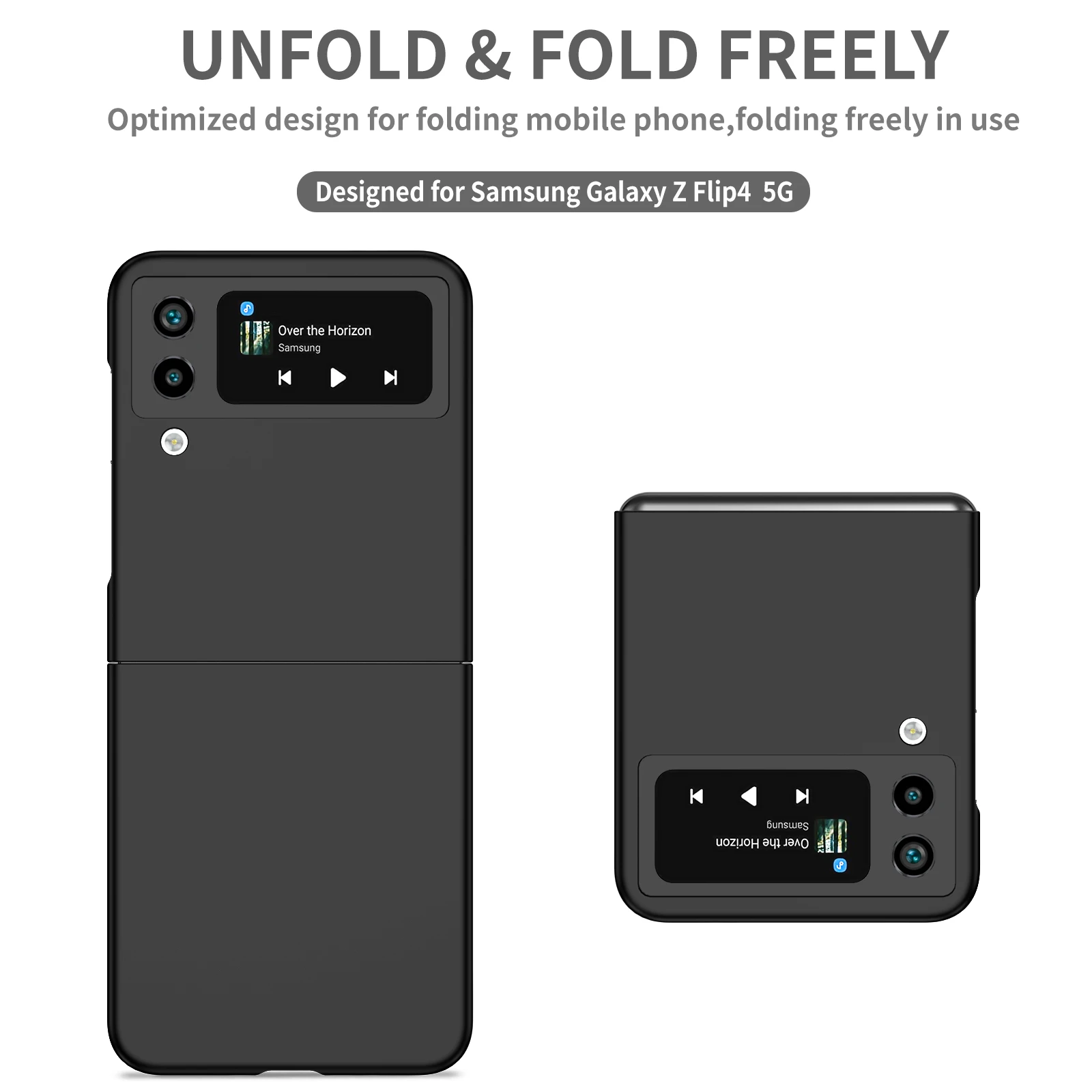 Thin PC Folding Case for Samsung Galaxy Z Flip 7 4 3 Flip7 FE Flip4 Flip3 5G Flip5 Flip6 Flip2 Flip 2 5 6 Mobile Phone Cover
