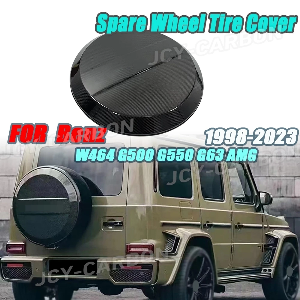 

Forged Carbon Fiber For Mercedes Benz W464 G500 G550 G63 AMG 1998-2023 Car Spare Wheel Tire Rear Trim Cover Accessories