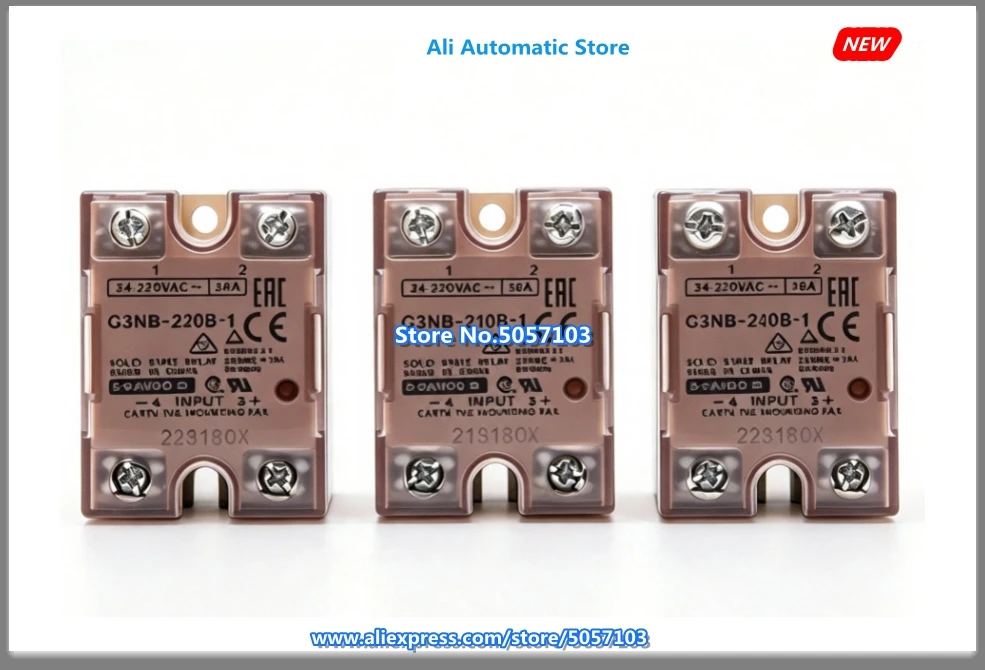 G3NB-225B-1 25A G3NB-275B-1 75A G3NB-290B-1 90A G3NB-D210B-UTU-1 10A G3NA-205B G3NA-210B for Heater Oven PLC Load Switching