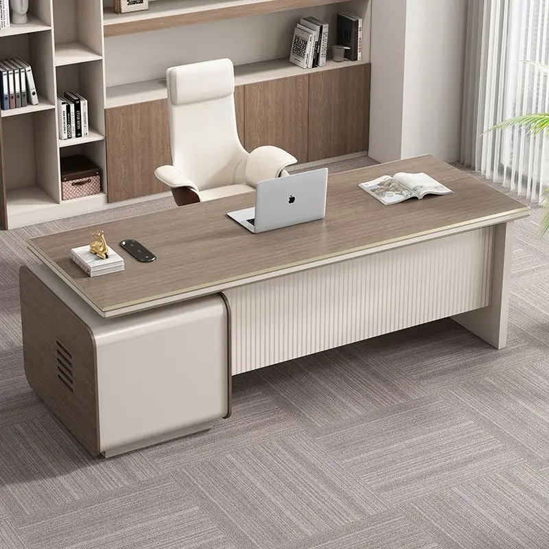 Boss desk and chair combination, financial desk, CEO desk, supervisor desk, manager office desk