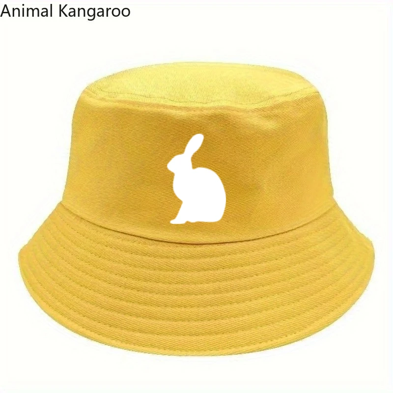 

Animal Kangaroo Hat Wide Brim Bucket Cap Print Sun Hat for Beach Fishing Outdoor for Men and Women,for All-day Wear, Machine