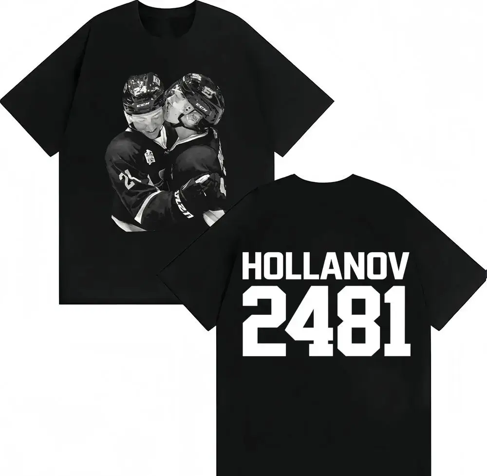 2481 T-shirt Heated Rivalry Shane Hollander‌ Ilya Rozanov Hollanov Retro O-Neck T Shirts Oversized Cozy Cotton T Shirt Unisex
