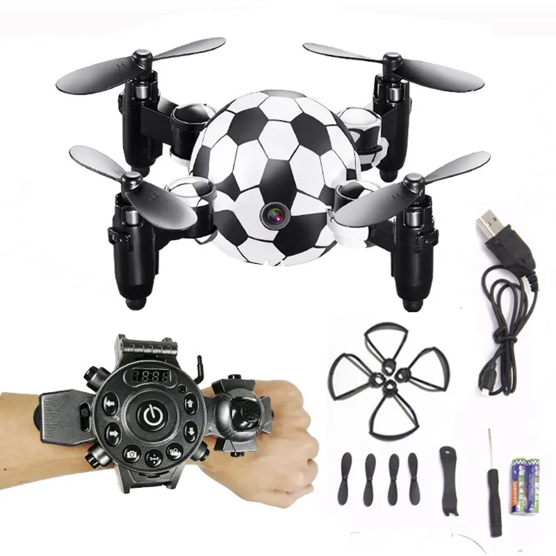 Luggage Mini Drone - High Definition Aerial Photography WIFI Four Axis Folding Remote Control Watch Sensing Aircraft Gifts