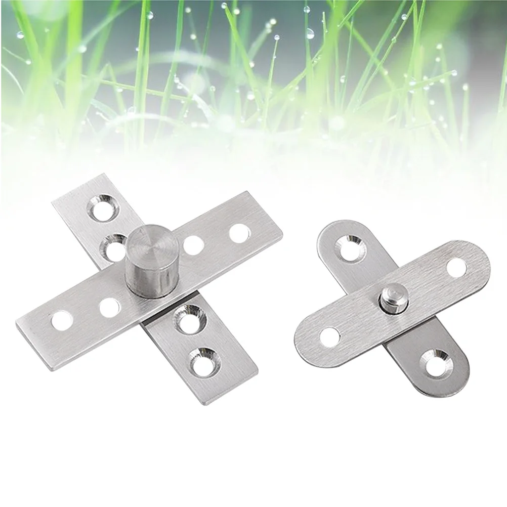 

2pcs 360 Degree Stainless Steel Door Pivot Hinge For Interior Doors Screens Furniture Mounting Rotation Shaft Hardware Fitting