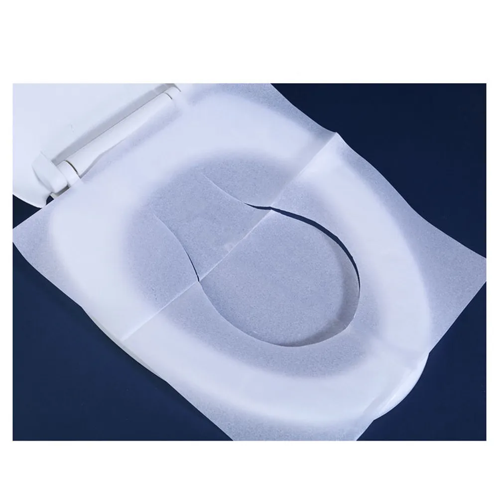 250 Sheets Premium Wood Pulp Toilet Cushion Flushable Disposable Toilet Pad Hygienic Lightweight Seat Protector for on The Go - view 2