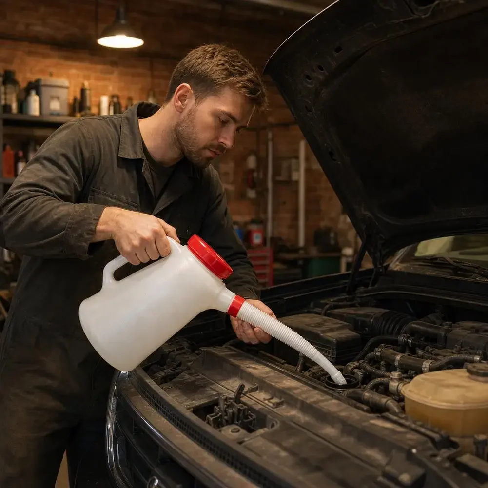 5L Plastic Oil Measuring Jug with Pouring Spout Container Oiler Plastic Oiler Oil Pot For Car Motorcycle