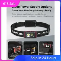 Klarus HM5 High Output Headlamp 800 Lumens Lightweight Triple Light System for Outdoor Sports Camping Fishing