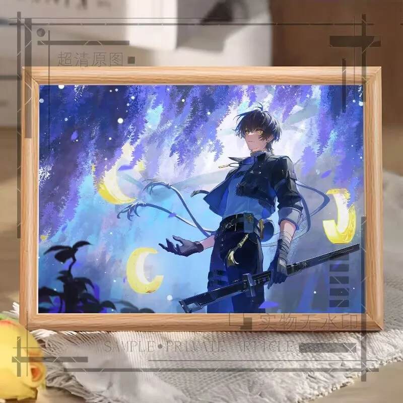 "Mingchao, Drifter" 2D 애니메이션 주변기기 크리에이티브 룸 책상 장식품, 사진 프레임, 선물 홈 인테리어 선물 Wuthering Waves