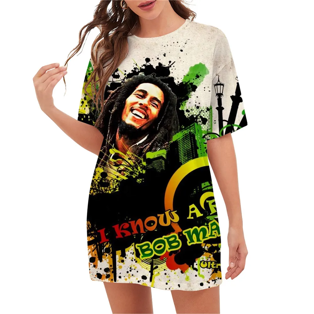 CLOOCL Harajuku The Wailers Bob Marley T-Shirts 3D Printed Loose Casual Pullover Blouse Women Oversized Fashion Party Shirts