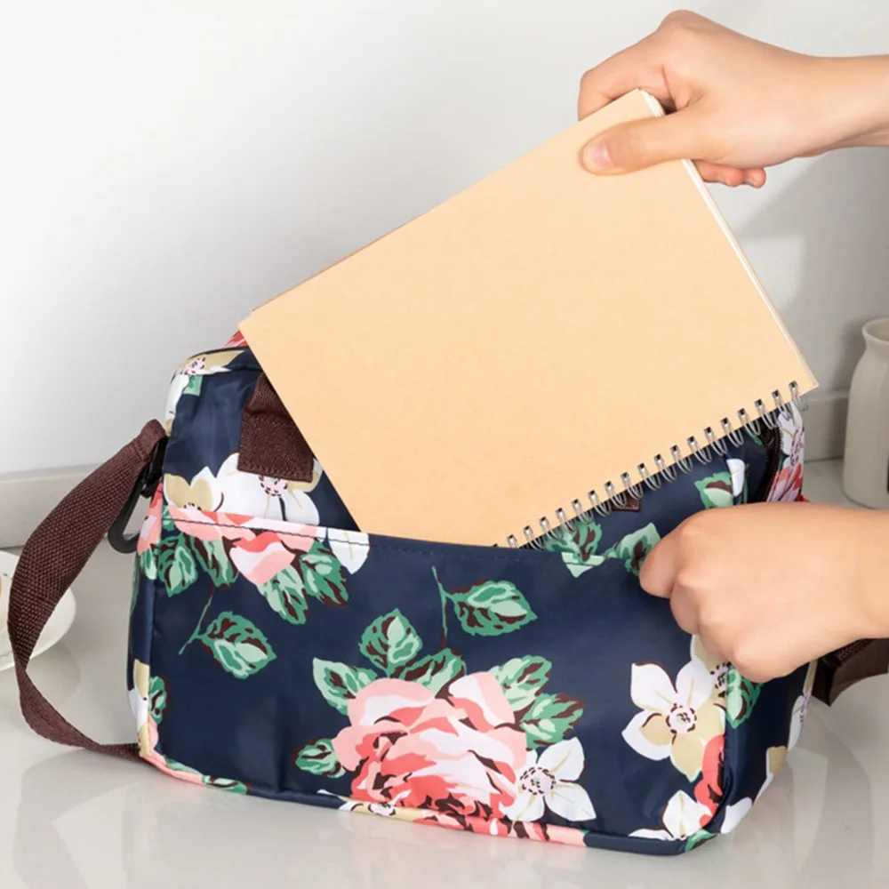 حقيبة الغداء المحمولة النايلون المحمولة سعة كبيرة معزول حقيبة يد 11 لتر ليوبارد طباعة الفاكهة الطازجة حفظ الحقيبة الرجال