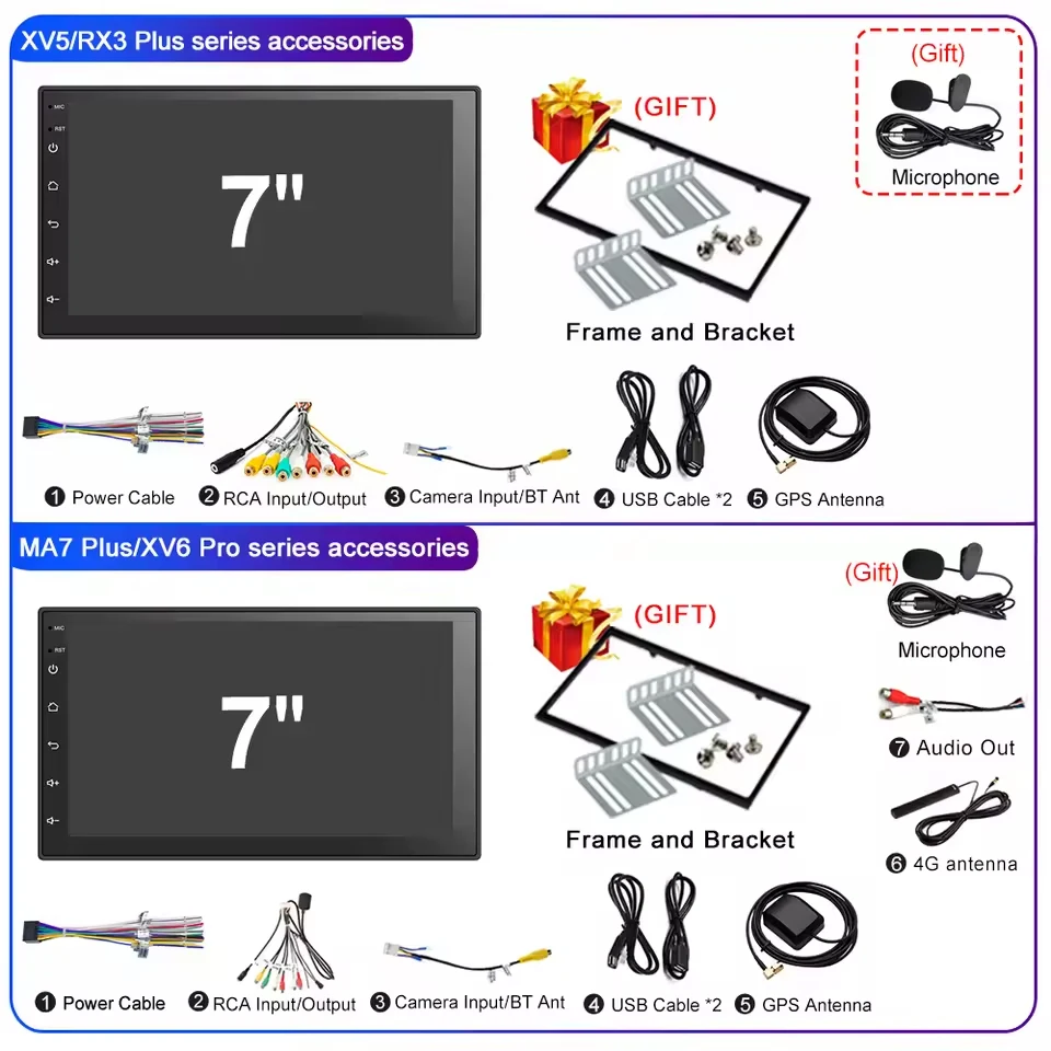 LEHX العالمي 7 بوصة 2 din أندرويد 15 راديو السيارة 2.5D QLED شاشة سيارة مشغل وسائط متعددة Carplay أندرويد السيارات ستيريو Autoradio #6