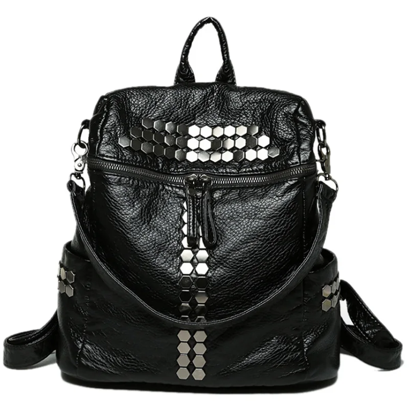 

Женская сумка через плечо из искусственной кожи, ветрозащитная Сумка для колледжа, дорожный рюкзак, женский рюкзак