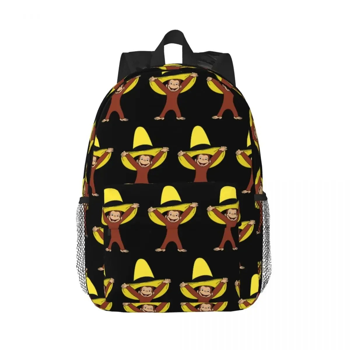 Funky Curious George Backpacks Teenager Bookbag Cartoon Students School Bags Travel Rucksack Shoulder Bag Large Capacity