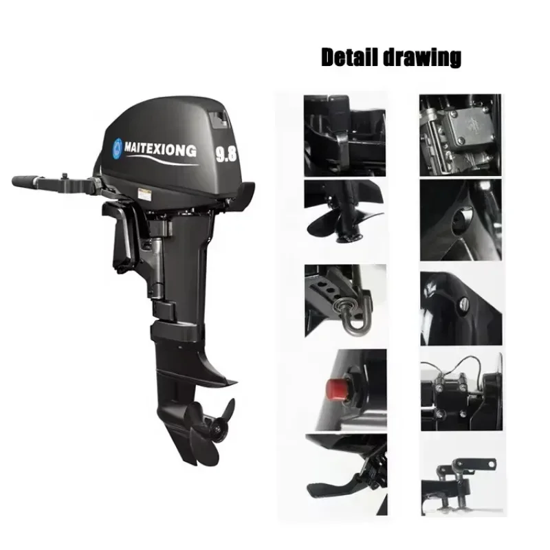 Outboard Motor, 2/4 Stroke, 6/15/20/30/40/60 Hp Selectable, One Year Warranty, Highly Adaptable, Boat Accessories, Hot Selling