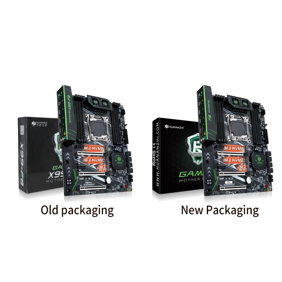 Imagem -02 - Huanananzhi X99 f8 Lga 20113 Xeon X99 Placa-mãe com Intel e5 2680 v4 2x16g Ddr4 Ecc Memory Combo Kit Grupo Nvme Sata