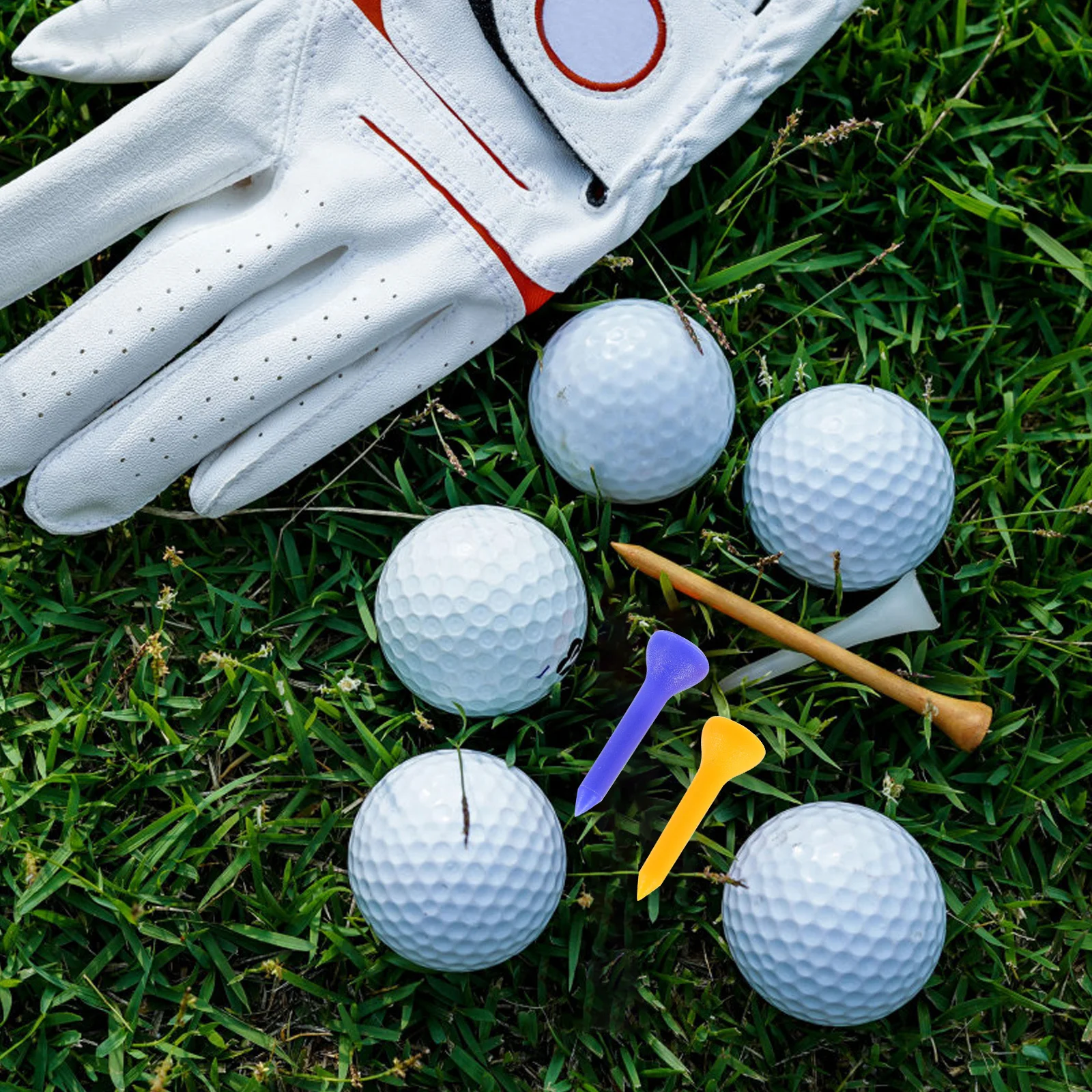 

100Pcs Golf Ball Tees Plastic Durable Long Lasting Lightweight Easy Use Precise Design Mixed Color Tees Plastic