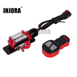 INJORA RC Car Metal verricello + telecomando Wireless per 1:10 RC Crawler Car TRX4 TRX6 Axial SCX10 90046 Redcat Gen MST CFX