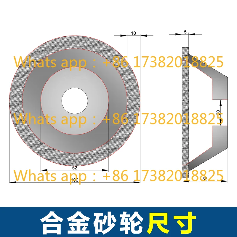 quality alloy grinding wheel U 20,000 special diamond sharpener SDC bowl type