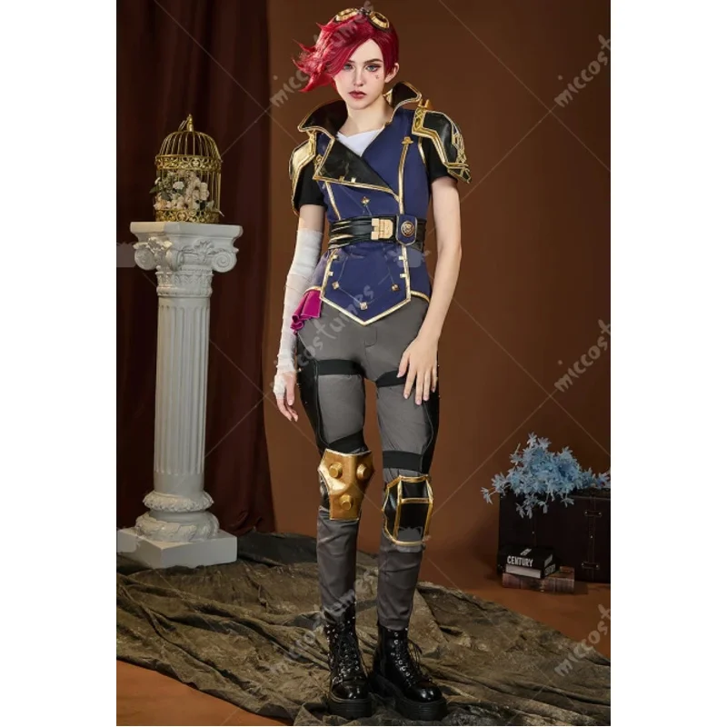 

Miccostumes женский костюм для косплея Vi, куртка и брюки с поясом; 2,r'6;t.