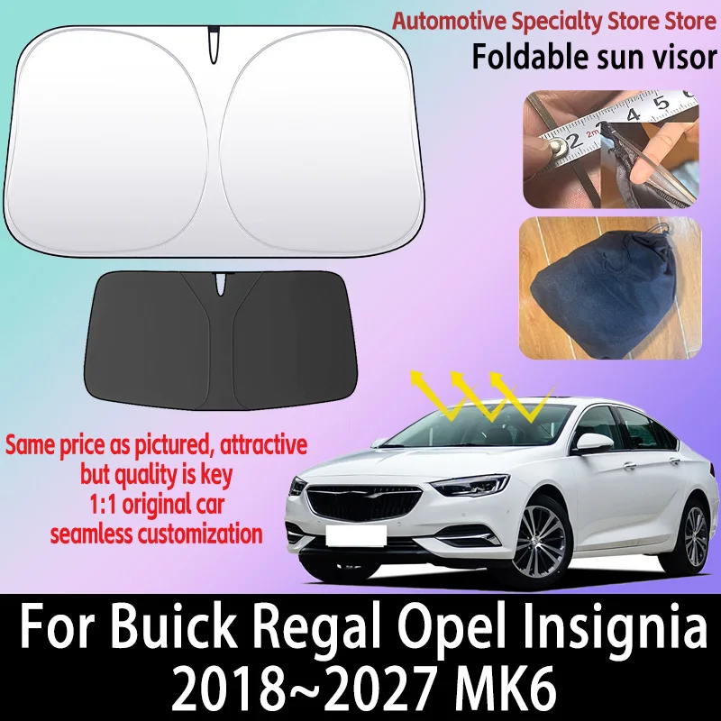 

Для Buick Regal 2018 ~ 2027 26 MK6 переднее лобовое стекло автомобиля солнцезащитный козырек конфиденциальная занавеска автомобильный тепловой солнцезащитный козырек высокое качество автоаксессуары