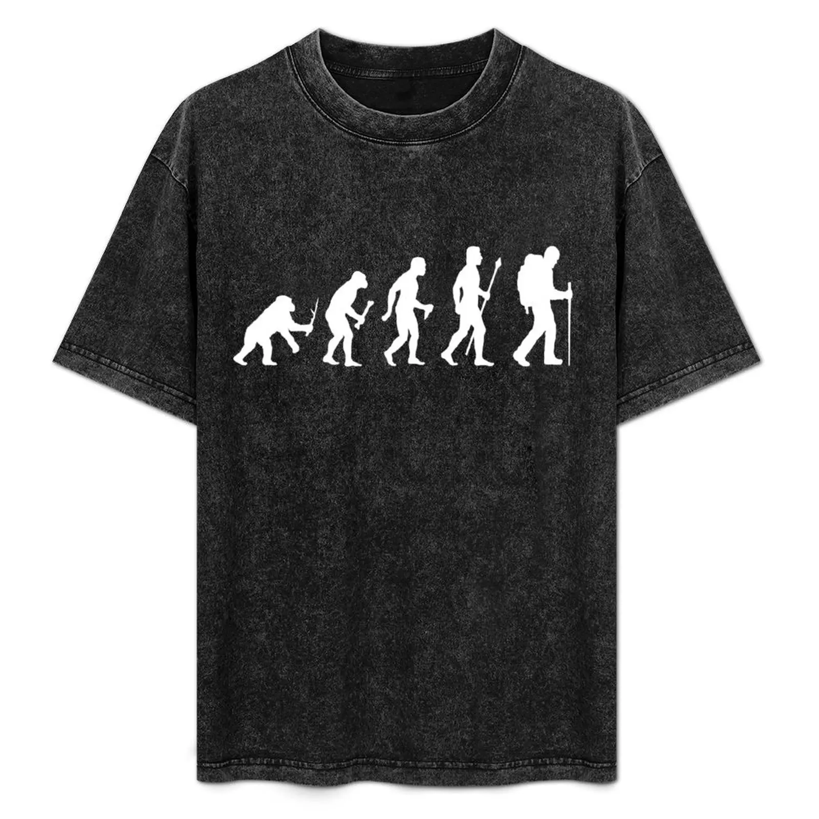 Evolution Of Man and Hiking T-Shirt Tough Fabric Work Tee