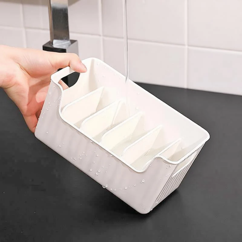 

Simple Compartment Detachable Spice Rack Large Capacity For Fridge Cabinet Countertop Seasoning Storage Practical Storage Box