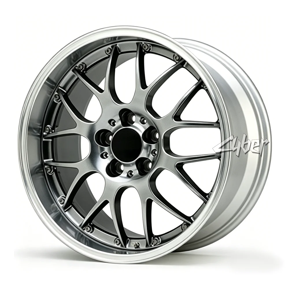 Racing Style 2-Piece Forged Aluminum Alloy Wheels 5 Cross Spokes Overlap the Rim for BS RS-GT 18
