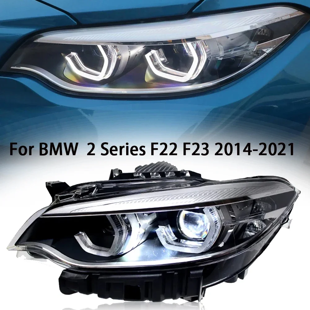 

Car Front Lights For BMW F22 F23 2014-2021 Led Headlights 2 Series 218 220 LCI Accessories Modified Led DRL Headlamp Assembly