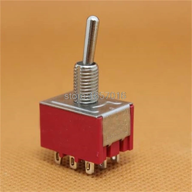 

5pcs MTS-302 Toggle Switch AC 250V 2A 9 Pins 2 Position ON/ON