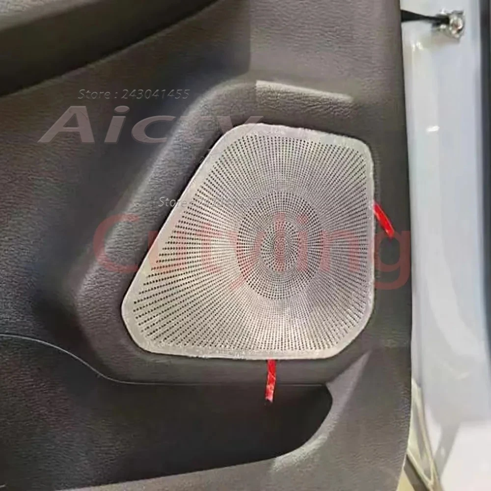 

For Mitsubishi outlander 2022 2023 2024 Steel Stereo Speakers Frame Interior Door Audio Speaker Cover Trim Auto Accessories