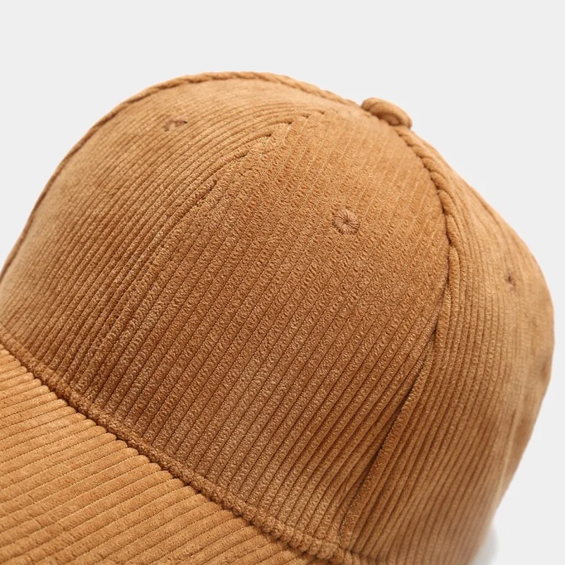 Custom Embroidered Baseball Caps For Men Women Designer High-Quality Corduroy Baseball Cap Unisex Snapback Gift Hip Hop Hat