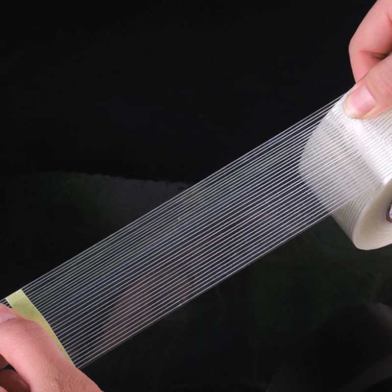 50M Strong Glass Fiber Tape High Temperature Resistant Non-marking Stripe Tape
