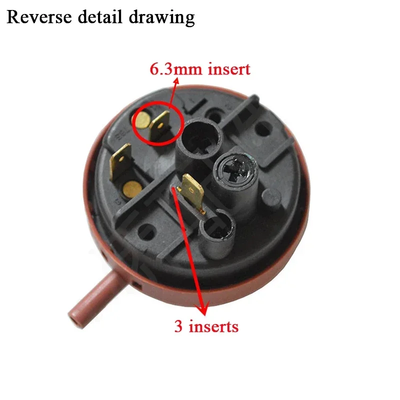 1Pcs Washer Water Level Sensor Pressure Switch for Sanyo KS-1 KS-2 Drum Washing Machine Replaceable Rerpair Parts AC250V 1-6 2A