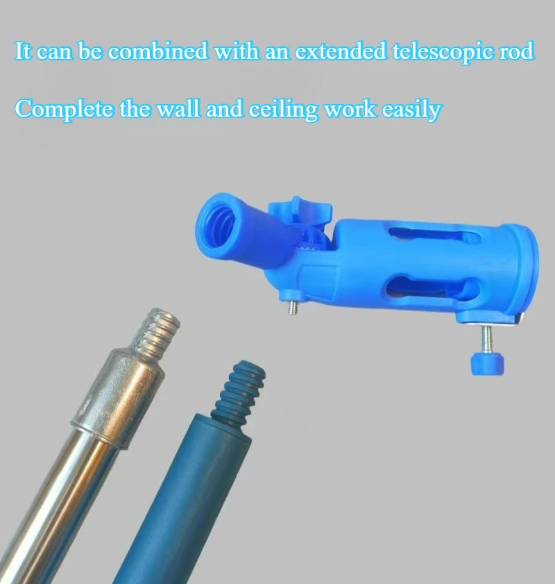 Paint Brush Extender Paint Roller Extension Pole Clamping Tool Telescopic Rod Paint Handle Tool for Painting the Ceiling B03E