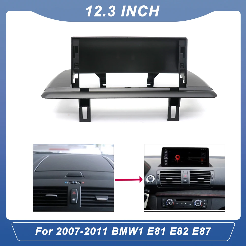 Car Frame Fascia Adapter Canbus Box Decoder Android Radio Dash Fitting Panel Kit for BMW 1 Series E81 E82 E87 E88 M1 2007-2011